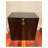 WST017 Oriental Black Lacquered Wooden Chest