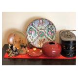 WST040 - DECORATIVE ASIAN PLATES, FIGURINES AND MORE 