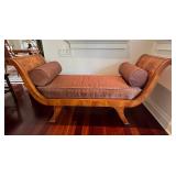 WST065-Hendredon Mid Century Modern Sleigh Bench