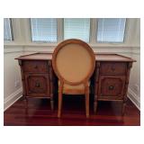 WST076- Tommy Bahama Writing Desk & Peacock Chair