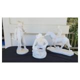 WST080 - Trio Of Cowboys In Plaster