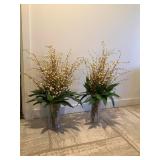 WST132 Two Faux Flower Arrangements