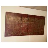 WST136 Six Paneled Oriental Handpainted Wall Art