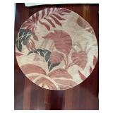 WST152- Round “Tropical Print” Floor Rug