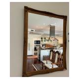 WST155- Gold Tone Engraved Frame Mirror