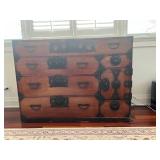 WST164- Japanese Antique Sendai 9 Drawer Dresser