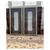 WST169- Aged Glass Framed Botanical Prints