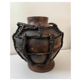 WST170- Black Woven Pottery Vase
