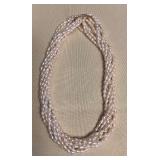 WST180 Four Strand Genuine Fresh Water Pearl Necklace 