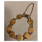 WST182 24K Gold Oriental Bracelet 