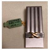 WST195 Vintage Sterling & 14K Money Clip
