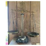 KDT003- Vintage Italian Brass & Marble Scale