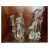 KDT032- Vintage Glass Decorative Figurines 