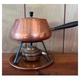 KDT034- Swiss Copper Fondue Pot & Stand