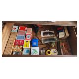 KDT045 Vintage Game Night Lot, Vintage Playing Cards & Knick Knacks