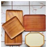 KDT054 Five Wood Serving Trays 