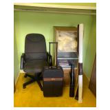 KDT082 Executive Desk Chair, Shelf, Suitcase, Area Rug, Picture Frames & More!