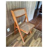 KDT184- Rattan & Wood Folding Chair