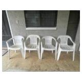 KDT201- White Plastic Outdoor Stack Chairs