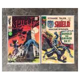 ICT010 - TWO SILVER AGE MARVEL COMIC BOOKS NICK FURY DOCTOR STRANGE