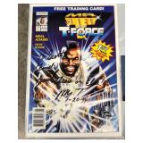 ICT012 - SIGNED MR. T AND THE T-FORCE #1 COMIC BOOK AND TRADING CARD