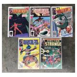 ICT016 - FIVE BRONZE AGE MARVEL COMIC BOOKS DAREDEVIL DOCTOR STRANGE
