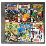 ICT023 - SIX COPPER AGE NEW MUTANTS COMIC BOOKS