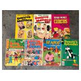 ICT024 - SEVEN CLASSIC CARTOON FAVORITES COMIC BOOKS DENNIS THE MENACE ARCHIE