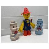 ICT033- Vintage Scare Crow Shooting Game & Piggy Bank