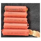 ICT117 - 5 Rolls Red US Pennies