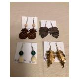 ICT447 Four Pairs Of Myrna Lee Chang Earrings 