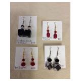 ICT464 Four Pairs Of Myrna Lee Chang Earrings 