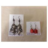 ICT470 Two Pairs Of Myrna Lee Chang Earrings 