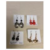 ICT474 Four Pairs Of Myrna Lee Chang Earrings 