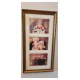 MKM013 Rub-a-Dub-Dub - Anne Geddes Framed Triple Prints