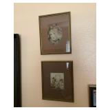 MKM023 Set Of Two Framed Prints