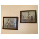 MKM028 Set Of Two Framed Prints
