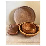 MKM066- Woven Baskets Lot