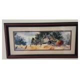 MKM091 - Framed Art "Old Barn" By R. Vogt