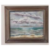 MKM092 - Framed Oil On Canvas "Oceanview" by S. Conklin