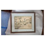 MKM093 - Framed Vintage Asian Art