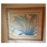 MKM118 - Original Framed Art Signed Print "Flaming Sword"