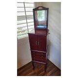 MKM121 - Wooden Multi-Drawer Armoire w/Mirror