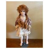 MKM138- Treasured Heirloom Collection Vintage Porcelain Doll