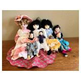 MKM142- Collectible Vintage Porcelain Dolls Lot