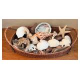 MKM182- She Sells Real Sea Shells, Woven Basket & More