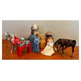 MKM213- Assortment of Vintage Decorative Ethnic Figurines