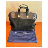 MKM229- Dooney Bourke Black Canvas Leather Tote