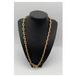 MKM401-Gorgeous 24” Sterling Silver Gold Chain