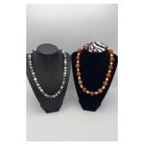 MKM412-Pair Of Gorgeous Beaded Necklaces